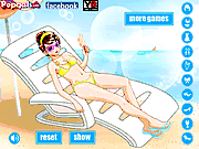Игра Sunbath девушка на пляже